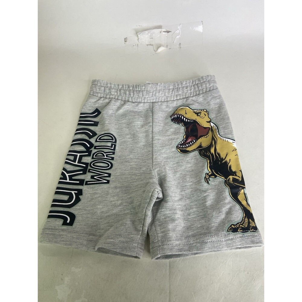 Jurassic World Park Gray Knit Pull On Shorts Boys Size 4